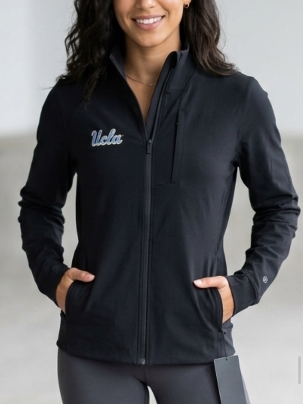 lululemon athletica Black UCLA Embroidered Full-Zip Utility Jacket